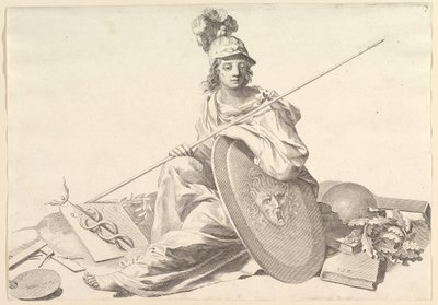 Minerva by Claude Mellan