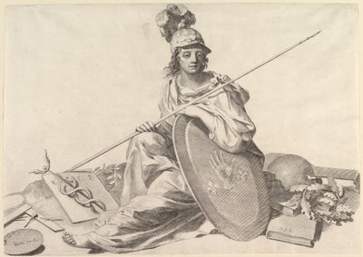 Minerva by Claude Mellan