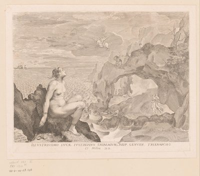 Perseus Rescues Andromeda by Claude Mellan