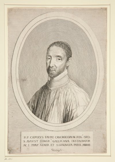 Portrait of Charles Favre by Claude Mellan