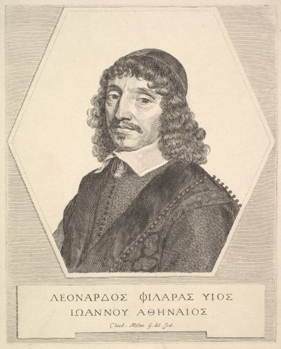 Portrait of Leonardos Philaras by Claude Mellan