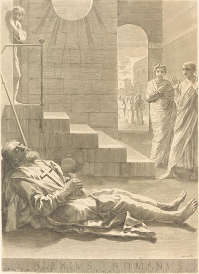 Saint Alexis by Claude Mellan