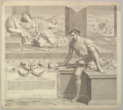 Theological Thesis of Antoine Talon, 1648 by Claude Mellan
