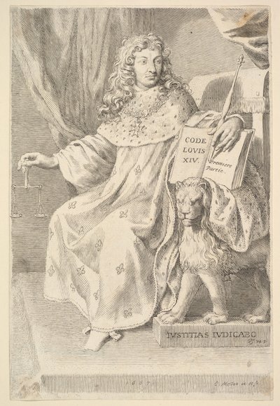 Title Page: Le Code Louis XIV by Claude Mellan