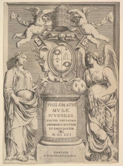 Title Page: Philomathi Musae Juveniles, 1655 by Claude Mellan