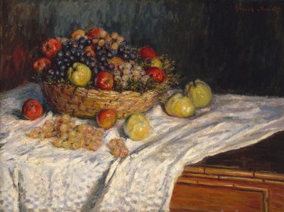 Apples and Grapes by Claude Monet