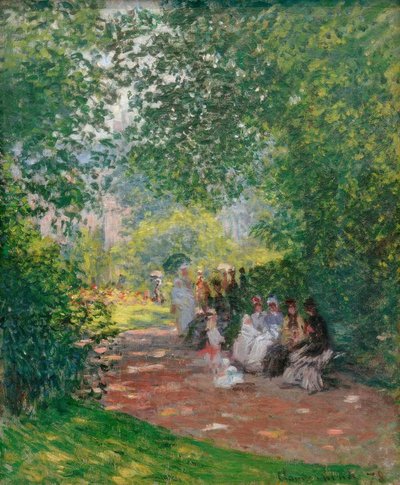 At Parc Monceau by Claude Monet