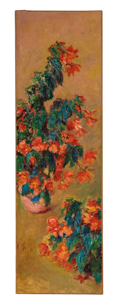Red Azaleas in a Pot by Claude Monet
