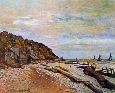 Boatyard near Honfleur, 1864 by Claude Monet