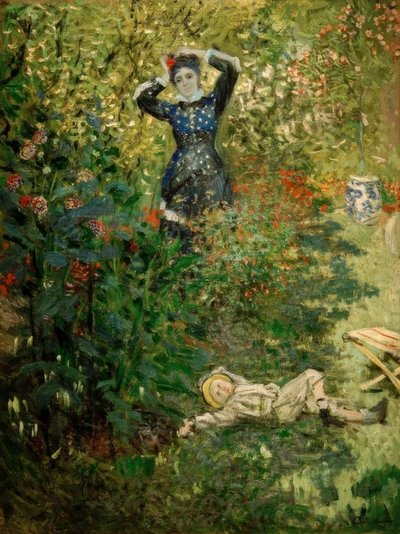Camille and Jean in the Garden of Argenteuil by Claude Monet
