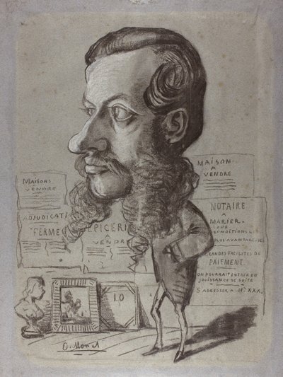 Caricature of Léon Manchon, c.1858 by Claude Monet