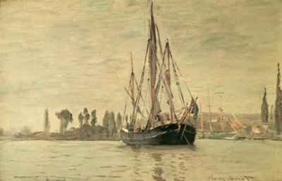 Chassemarée at Anchor (Rouen) by Claude Monet
