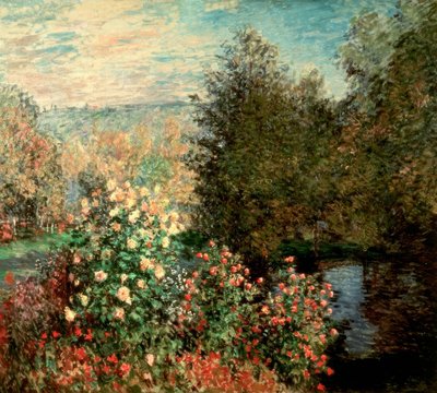 Garden Corner at Montgeron by Claude Monet