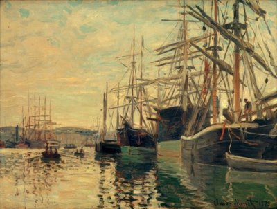 The Port of Rouen by Claude Monet