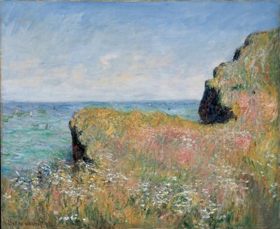 Edge of the Cliff, Pourville by Claude Monet