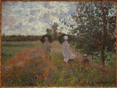 Strolling Near Argenteuil by Claude Monet