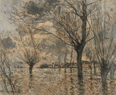 Flood of the Seine at Vétheuil by Claude Monet