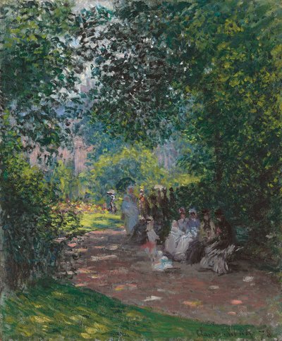 In Monceau Park by Claude Monet