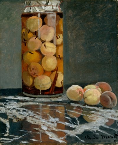 Jar of Peaches, ca 1866 by Claude Monet