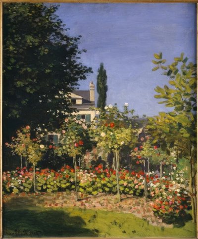 Garden in Bloom by Claude Monet