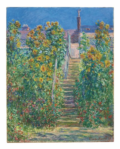 The Staircase at Vétheuil by Claude Monet