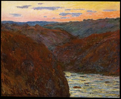 La Creuse, Sunset by Claude Monet