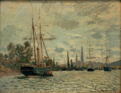 The Seine at Rouen by Claude Monet