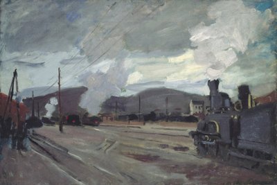 The Argenteuil Station by Claude Monet