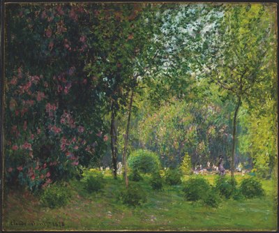 Monceau Park by Claude Monet