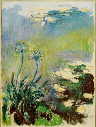 The Agapanthus by Claude Monet