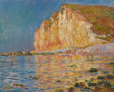Les Petites-Dalles at Low Tide. 1884 by Claude Monet