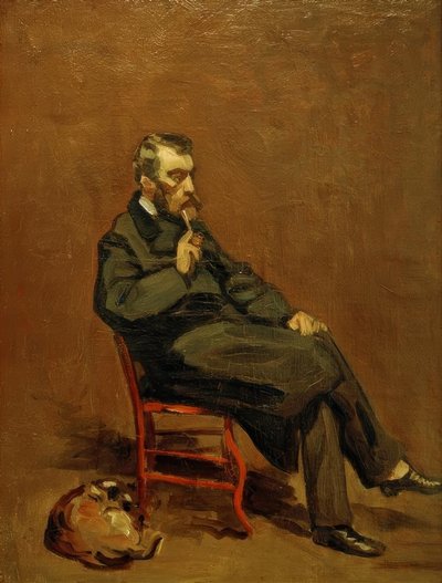 Man with Pipe by Claude Monet