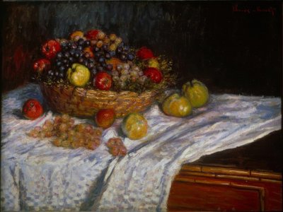 Still Life: Grapes and Apples by Claude Monet