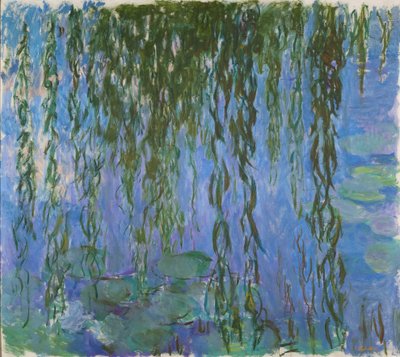 Water Lilies with Willow Branches by Claude Monet