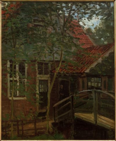 Footbridge in Holland, Zaandam by Claude Monet