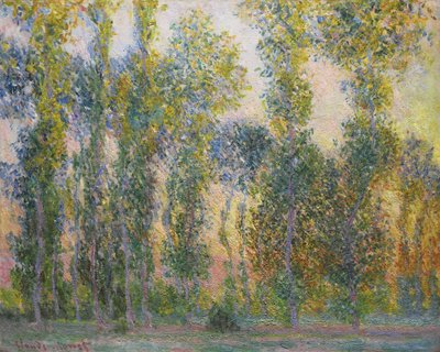 Poplars at Giverny by Claude Monet