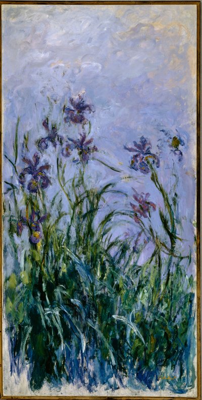 Purple Irises by Claude Monet