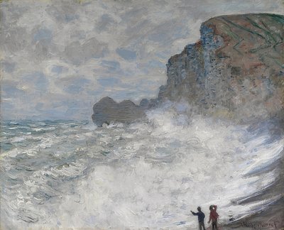 Rough Weather in Étretat by Claude Monet