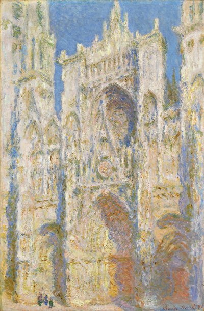 Rouen Cathedral, West Facade, Sunlight by Claude Monet