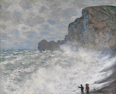 Rough Weather at Étretat by Claude Monet