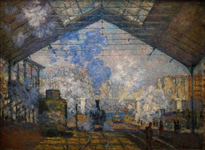 Saint-Lazare station by Claude Monet