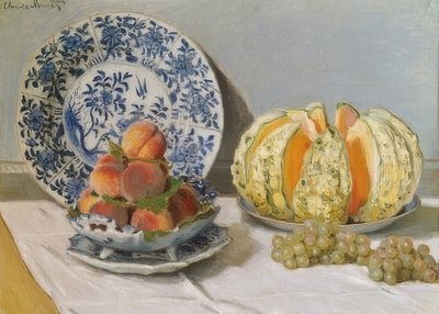 Still Life with Melon by Claude Monet