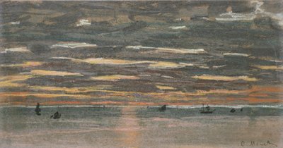 Sunset at Sea by Claude Monet