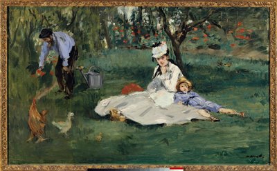 The Monet Family in the Garden by Claude Monet
