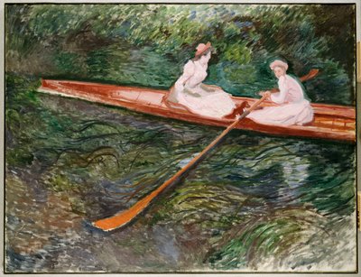 The Pink Rowing Boat by Claude Monet