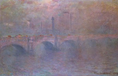 The Thames at Waterloo Bridge by Claude Monet
