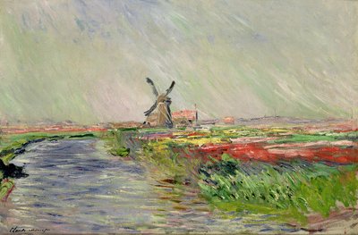Tulip Field in Holland by Claude Monet