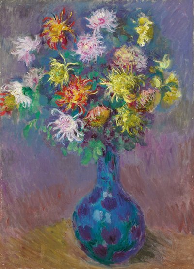 Vase of Chrysanthemums by Claude Monet