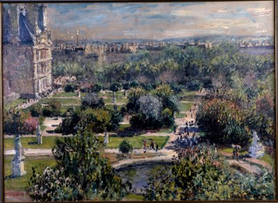 View over the Tuileries Gardens in Paris by Claude Monet