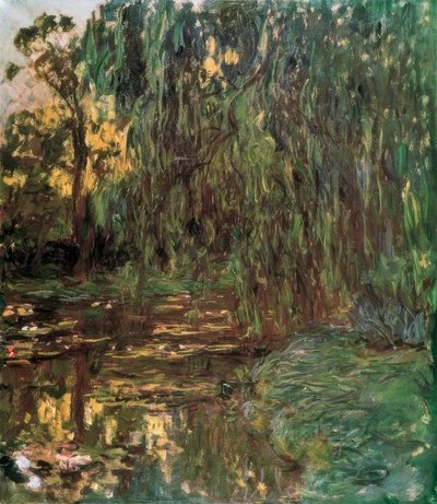 View of the Water Lily Pond with Willow by Claude Monet